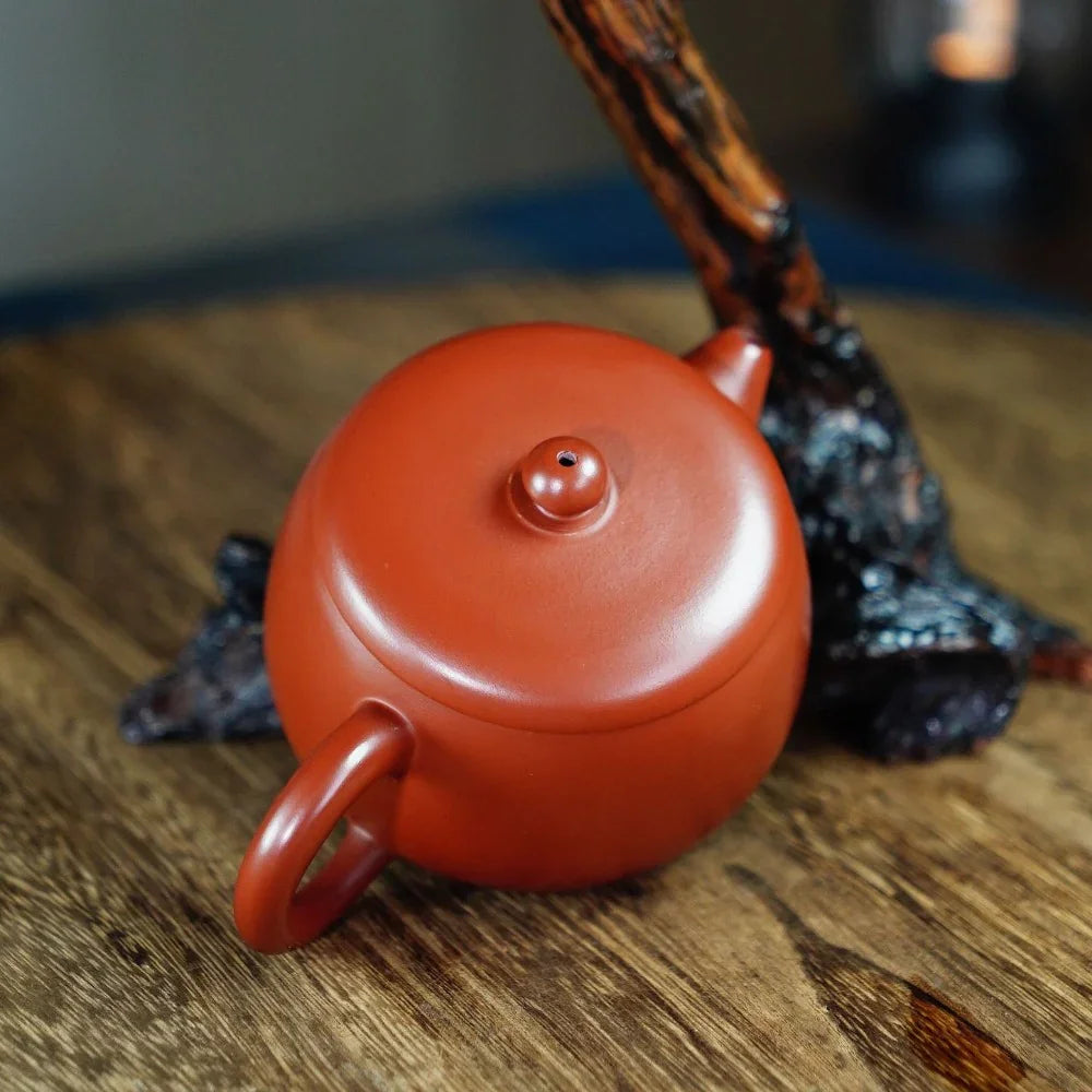 Teko Yixing Zisha yang Halus [Fat Xishi Pot] (Dahongpao - 230ml)