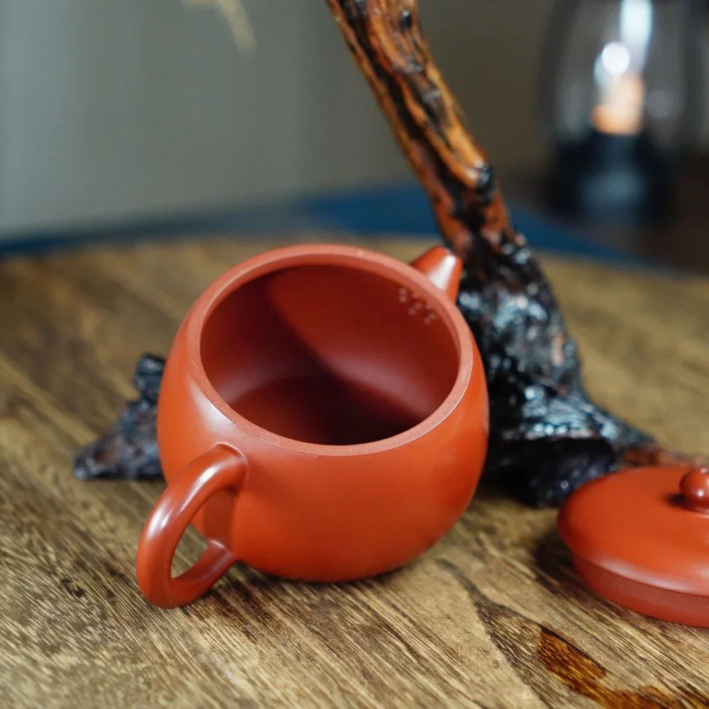 Teko Yixing Zisha yang Halus [Fat Xishi Pot] (Dahongpao - 230ml)