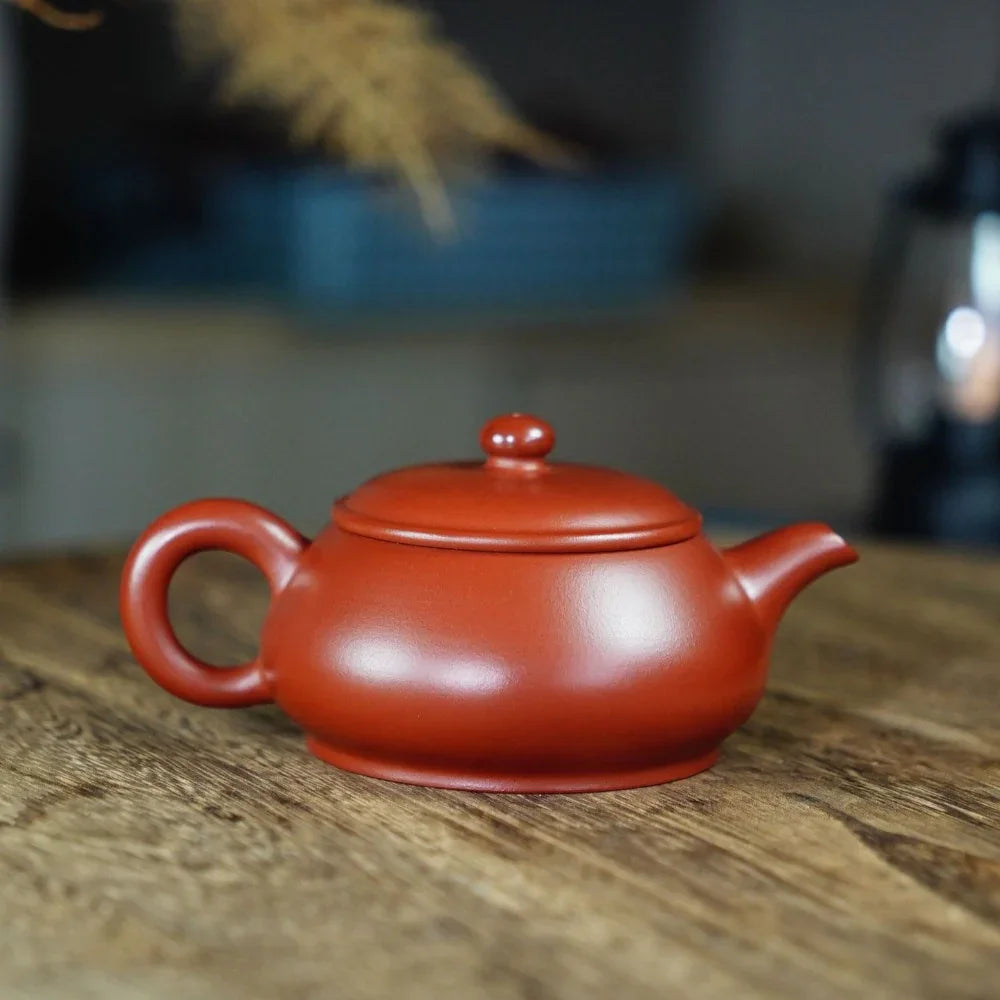 精工宜兴紫砂茶壶[明炉壶] (大红袍- 170ml)