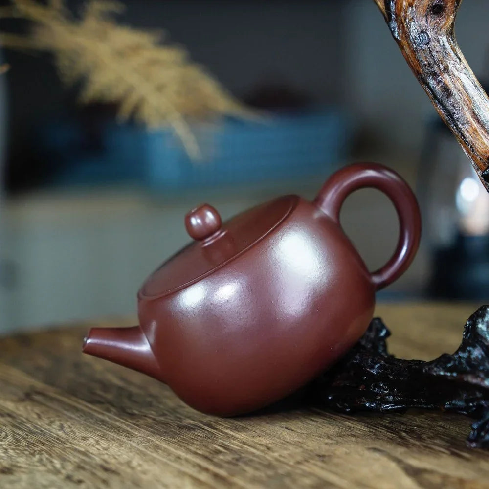 Teko Yixing Zisha yang Halus [Qingyun Pot] (Zi Ni - 230ml)