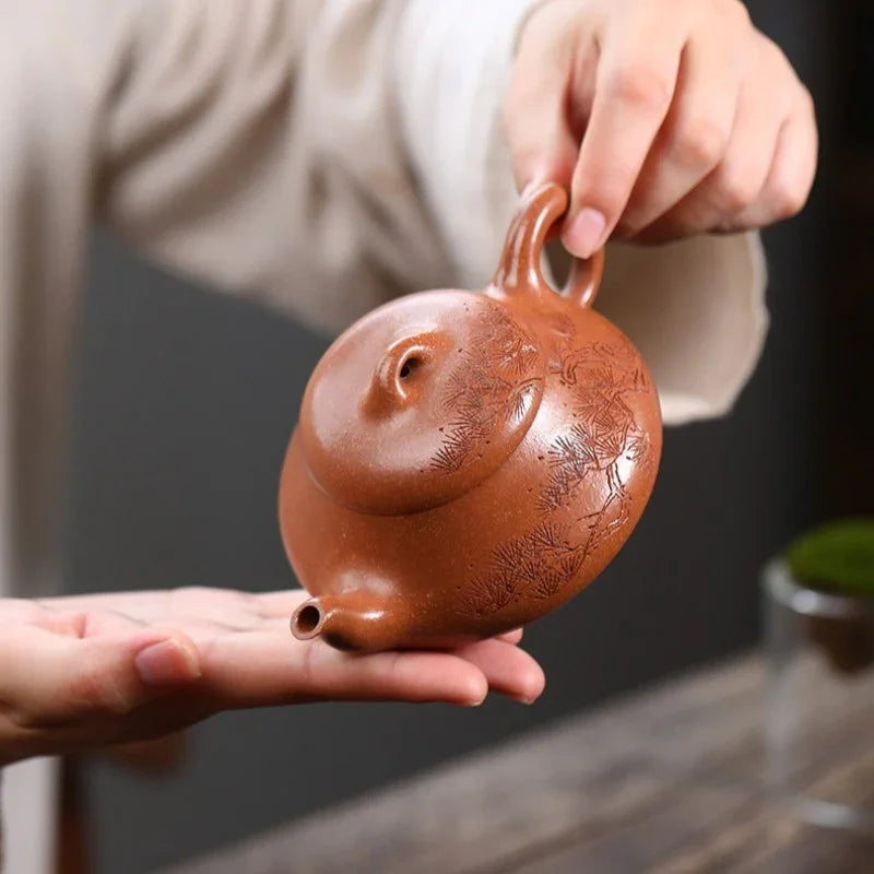 exquisite-yixing-zisha-teapot-songfeng-hantang-shi-piao-jiang-po-ni-240ml-yiqin-tea-house-yiqinteahouse-com-9 - YIQIN TEA HOUSE 一沁茶舍 yiqinteahouse.com