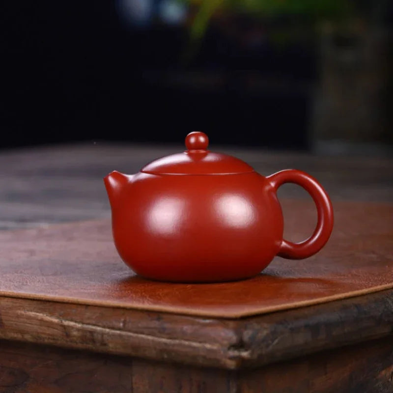 Yixing Zisha Teapot [Xishi Pot] (Dahongpao - 240ml) - YIQIN TEA HOUSE | yiqinteahouse.com | 200-300ml, teapot, teaware, zisha teapot