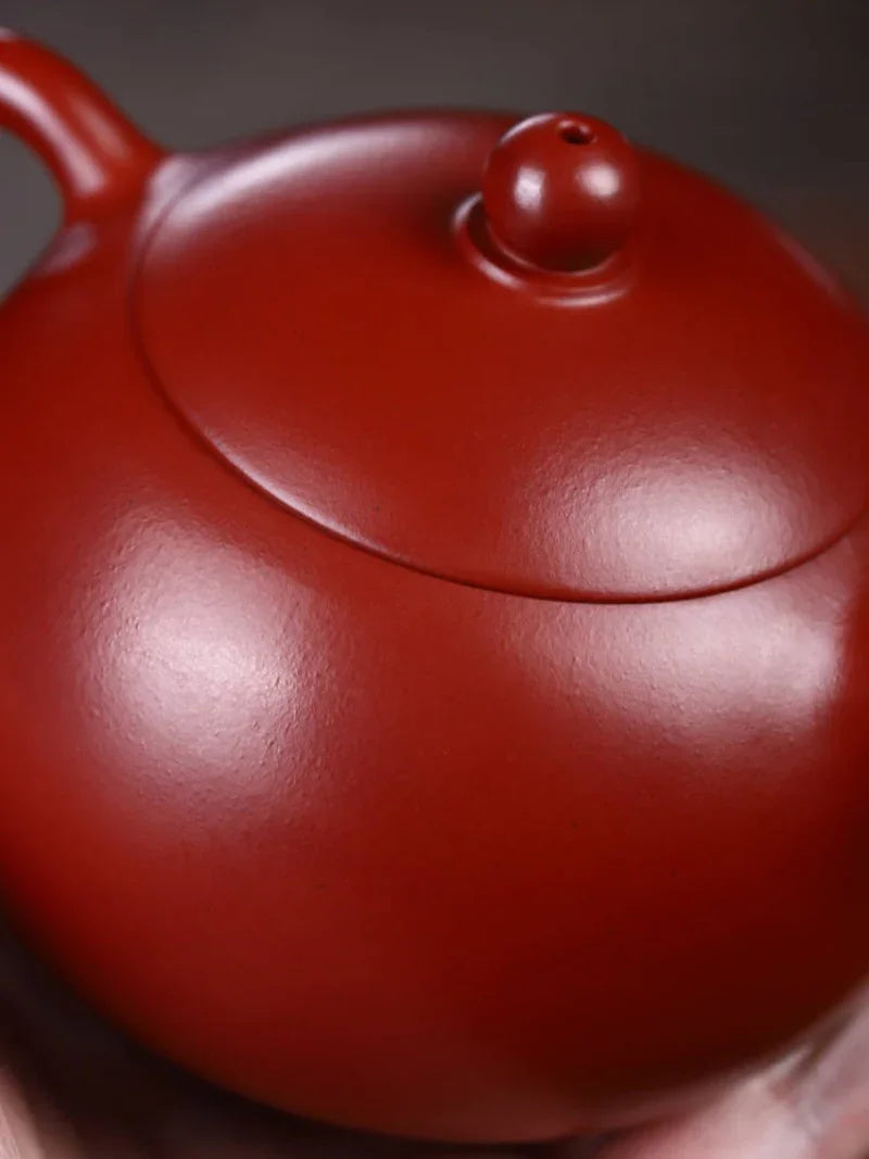 Yixing Zisha Teapot [Xishi Pot] (Dahongpao - 240ml) - YIQIN TEA HOUSE | yiqinteahouse.com | 200-300ml, teapot, teaware, zisha teapot