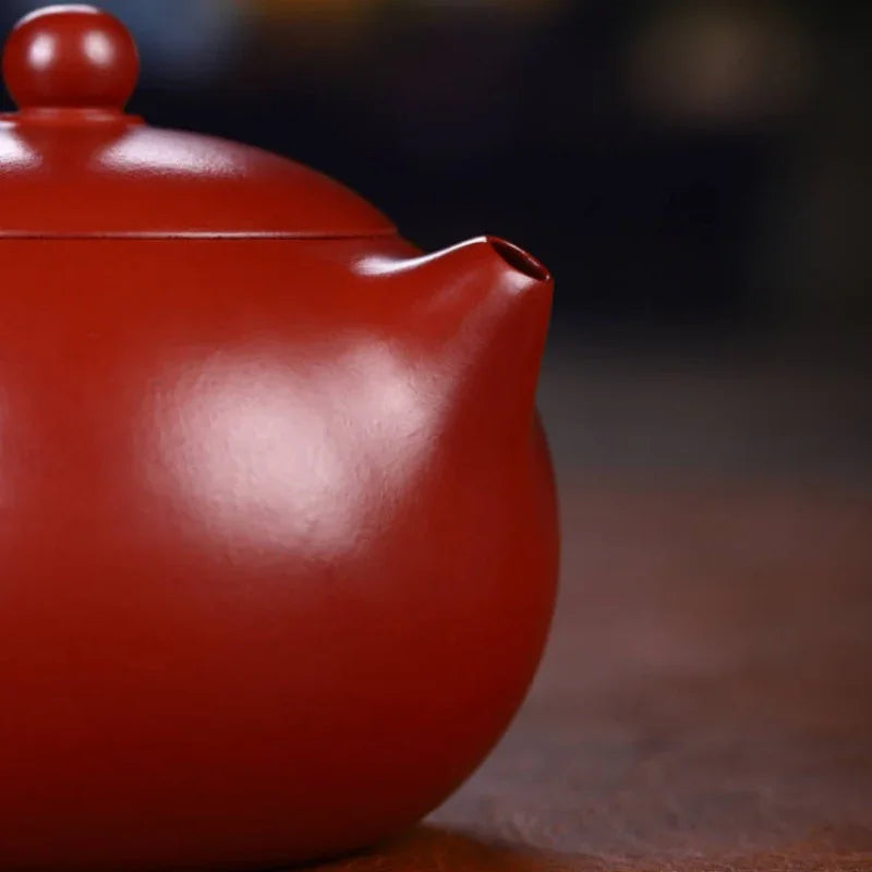 Yixing Zisha Teapot [Xishi Pot] (Dahongpao - 240ml) - YIQIN TEA HOUSE | yiqinteahouse.com | 200-300ml, teapot, teaware, zisha teapot