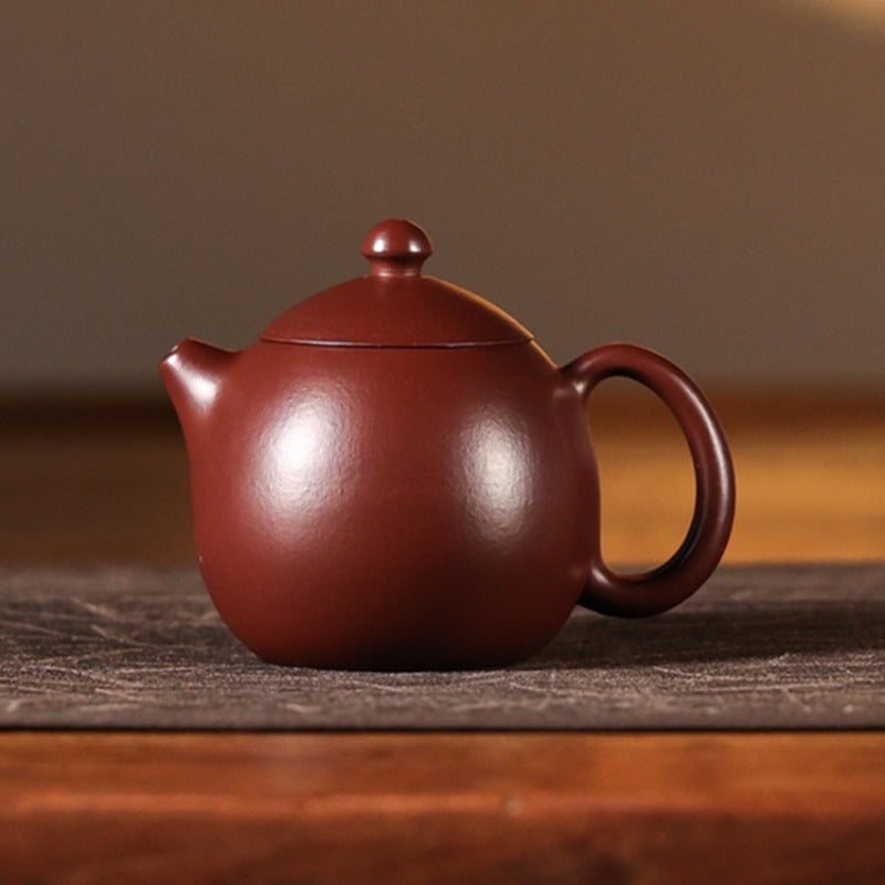 Teiera Yixing Zisha completamente fatta a mano [Mini Dragon Egg] (Zi Zhu Ni - 130ml)