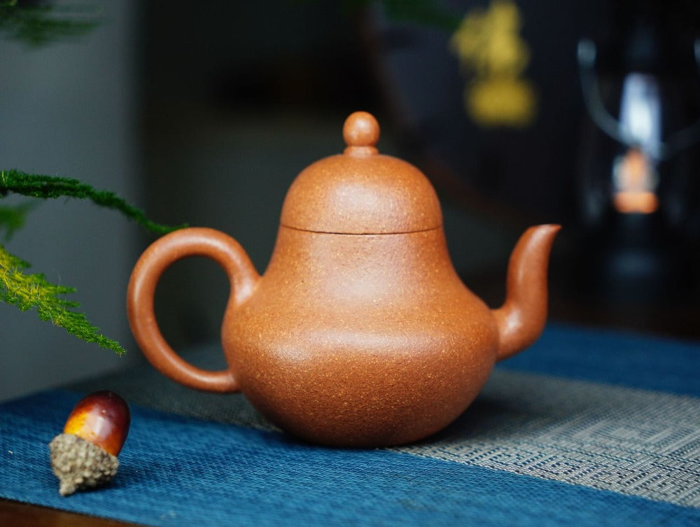 Full Handmade Yixing Zisha Teapot [Si Ting Pot] (Jiang Po Ni - 200ml)