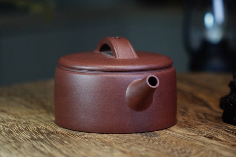 Full Handmade Yixing Zisha Teapot [Hanwa Pot] (Di Cao Qing - 180ml)