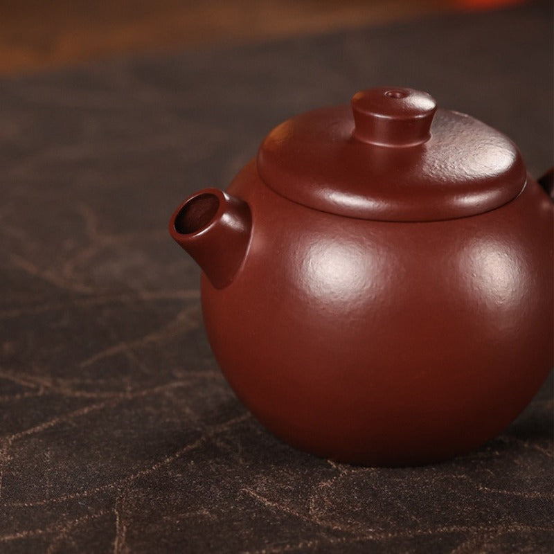 Teiera Yixing Zisha completamente fatta a mano [Mini Ruota Gigante] (Zi Zhu Ni - 110ml)