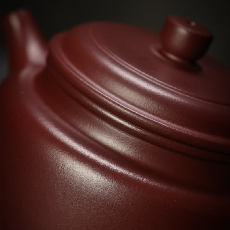 Théière Yixing Zisha entièrement faite à la main [Mini Pot De Zhong] (Long Xue Sha - 140ml)