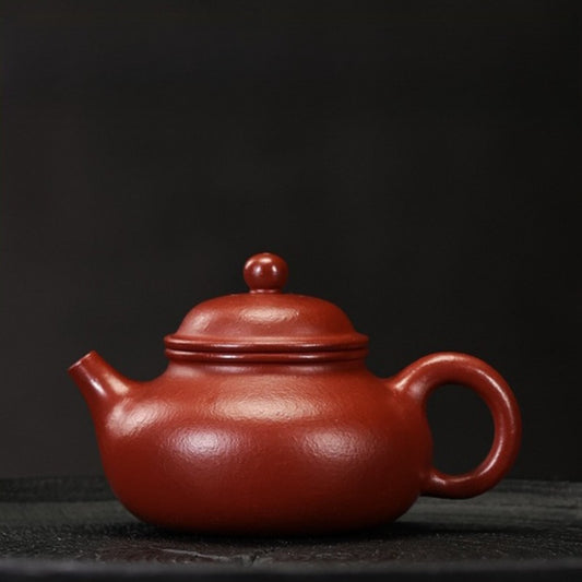 Full Handmade Yixing Zisha Teapot [Rong Tian Pot] (Dahongpao - 130ml)