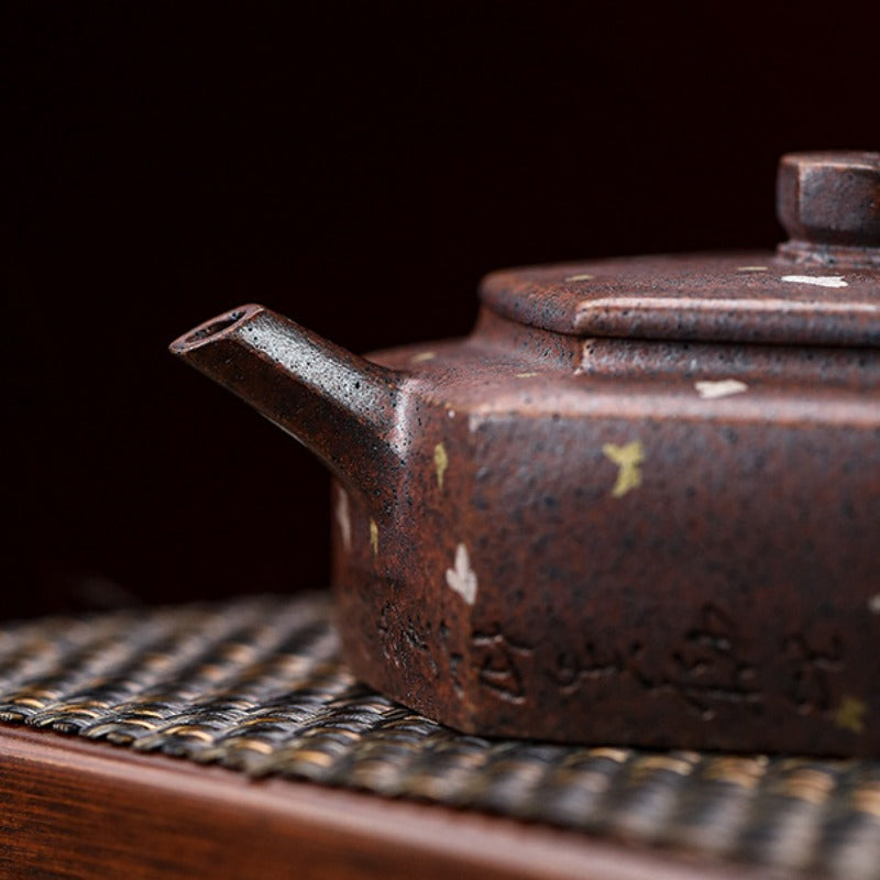 Full Handmade Yixing Zisha Teapot [Liufang De Zhong] (Firewood Fired Duan Ni - 150ml) - YIQIN TEA HOUSE | yiqinteahouse.com | <200ml, full handmade zisha teapot, teapot, teaware