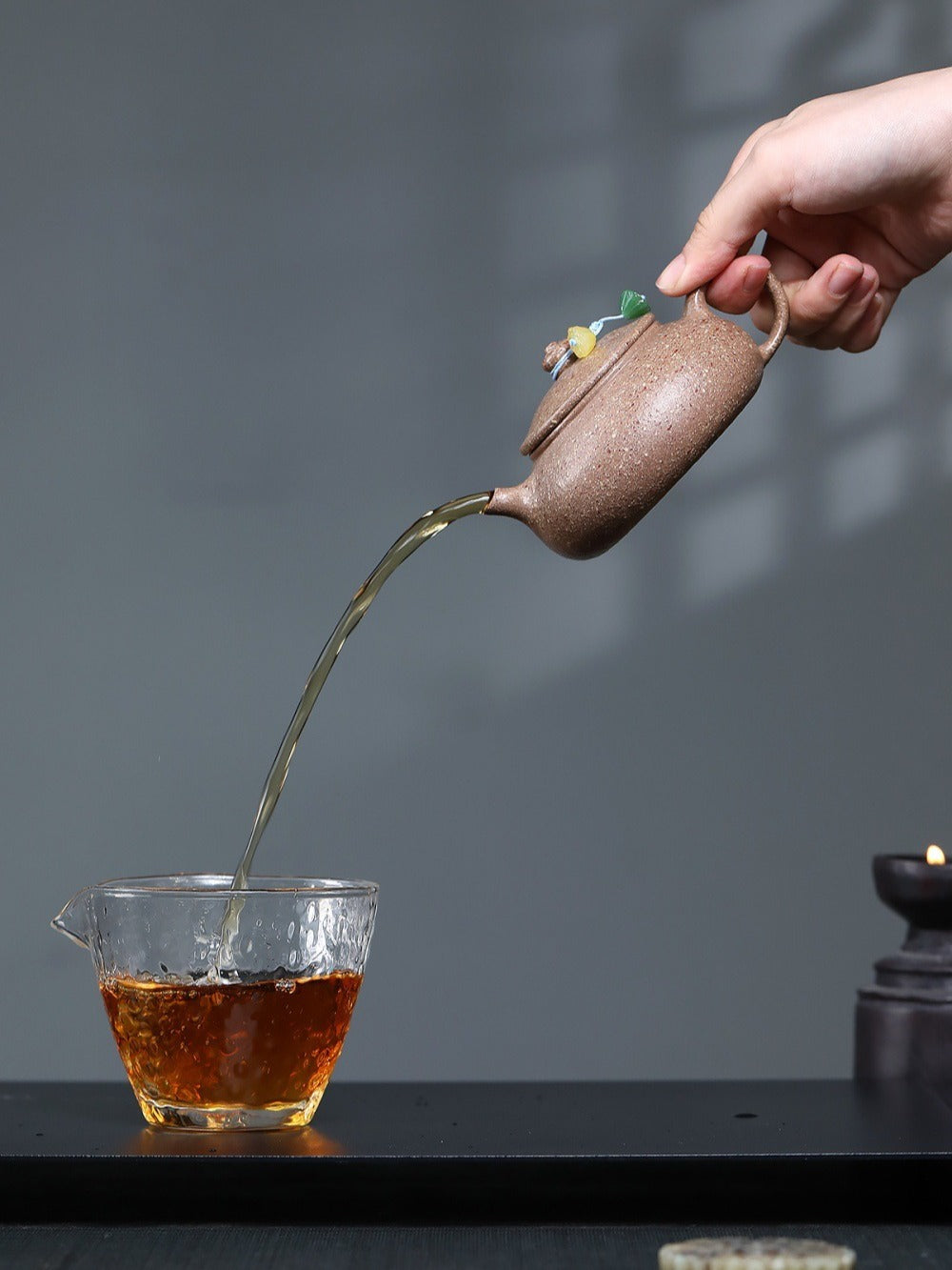 Yixing Zisha Teekanne [Han Jiang] (Grobe Wucai Duan Ni - 160ml)
