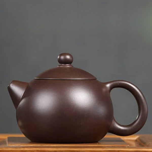 全手工宜兴紫砂茶壶[西施壶] (老紫泥- 200ml) – YIQIN TEA HOUSE 一沁茶舍