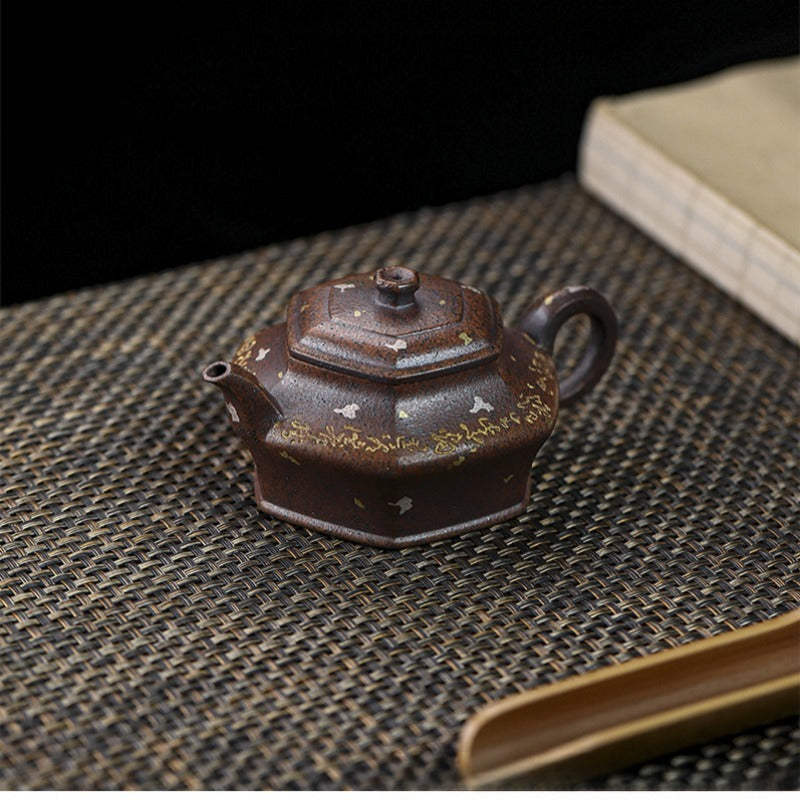 Full Handmade Yixing Zisha Teapot [Liufang Xu Bian] (Firewood Fired Duan Ni - 150ml)