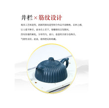 Load image into Gallery viewer, Yixing Zisha Teapot [Ribbed Jing Lan 筋纹井栏] (Tian Qing Ni - 160ml)
