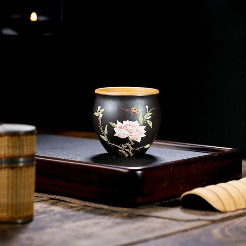 Full Handmade Yixing Zisha Master Tea Cup Gift Set [Wen Xiang]