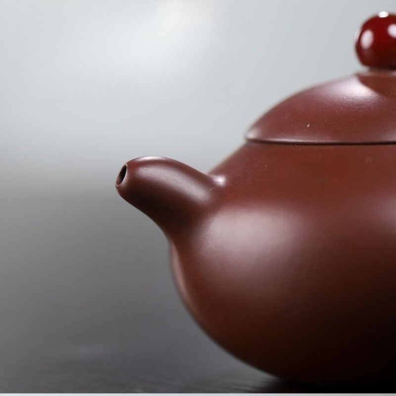 Yixing-Zisha-Teekanne [Tang Yu Wendan] (Zi Zhu Ni/Dahongpao - 200 ml)