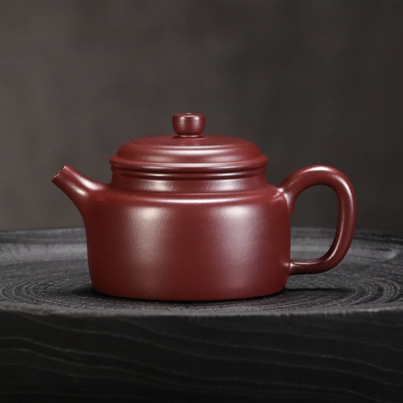 Théière Yixing Zisha entièrement faite à la main [Mini Pot De Zhong] (Long Xue Sha - 140ml)