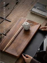 Load image into Gallery viewer, Heavy Bamboo Tea Tray [Chuang Mu - Ting Jing] Drawer Storage / Pipe Drainage
