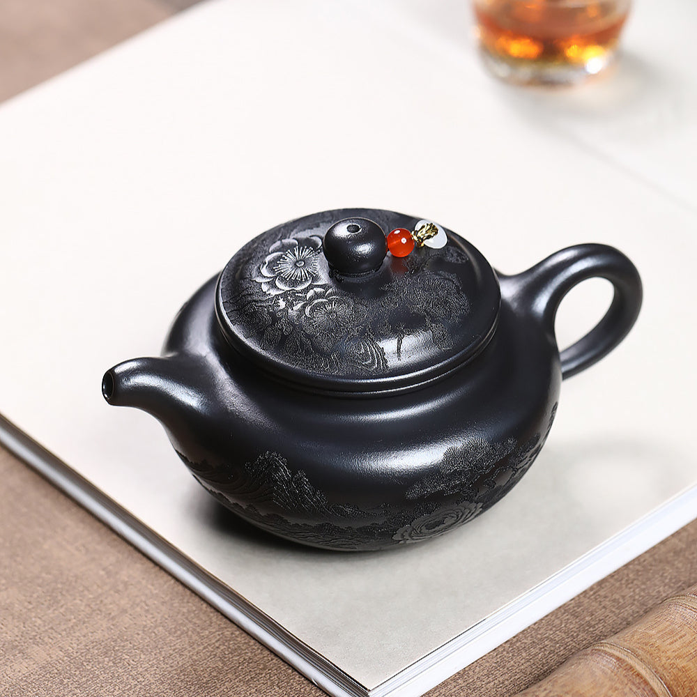 Yixing Zisha Teapot [Shanshui Fanggu] (Shi Huang - 400ml)