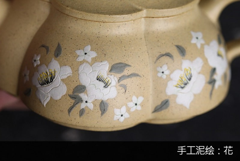 全手工宜兴紫砂茶壶 [隐翠] (本山绿泥 - 120ml)