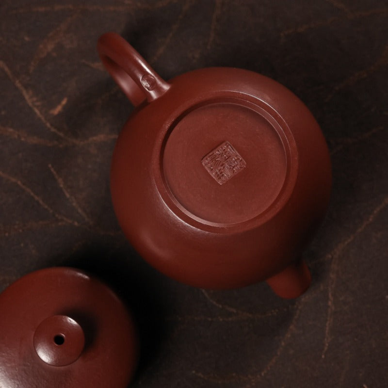 Teiera Yixing Zisha completamente fatta a mano [Mini Ruota Gigante] (Zi Zhu Ni - 110ml)