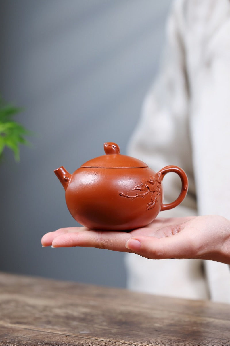 Teko Zisha Yixing [Peach Xishi] (Zhao Zhuang Zhu Ni - 240ml)