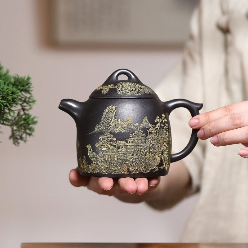 Yixing-Zisha-Teekanne [Qin Quan] (Shi Huang - 420 ml)