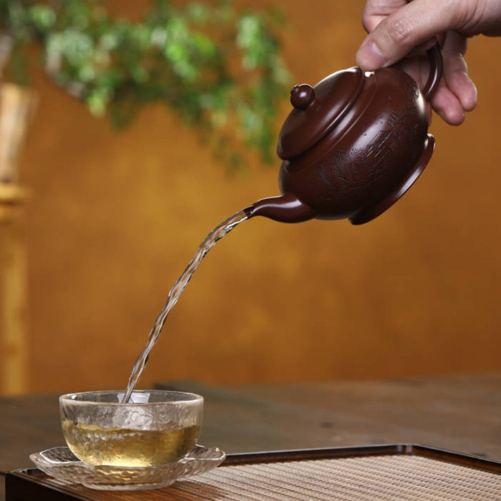 Full Handmade Yixing Zisha Teapot [Bian Xiao Ying Pot] (Zi Ni - 210ml)