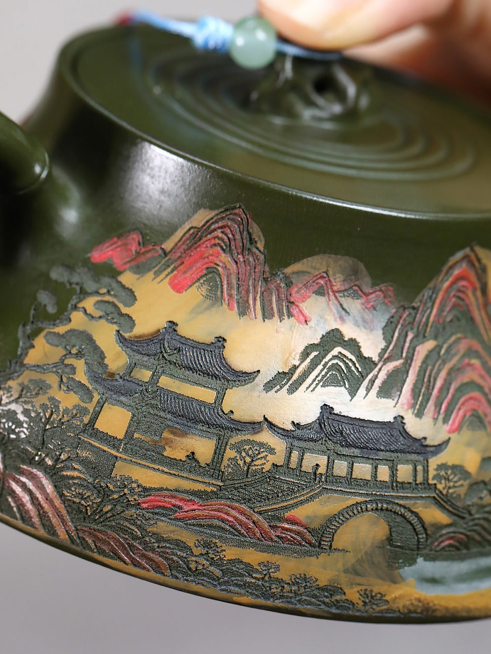 Yixing Zisha Teapot [Jiangnan Chun Yun] (Lu Ni - 170ml)