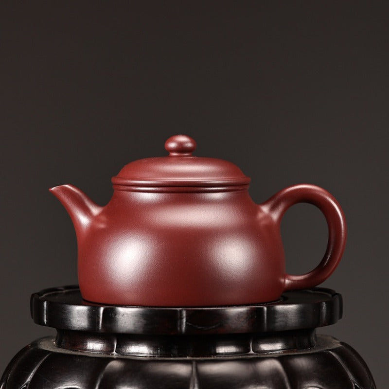 Vollständig handgefertigte Yixing-Zisha-Teekanne 【Huan Yin Kanne】 (Long Xue Sha - 160 ml)