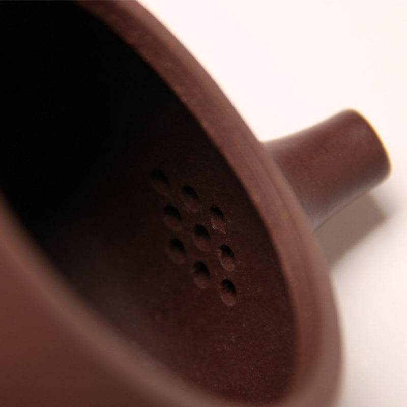 Théière Yixing Zisha entièrement faite à la main [Pot Jingzhou Shi Piao] (Zi Ni - 370 ml)