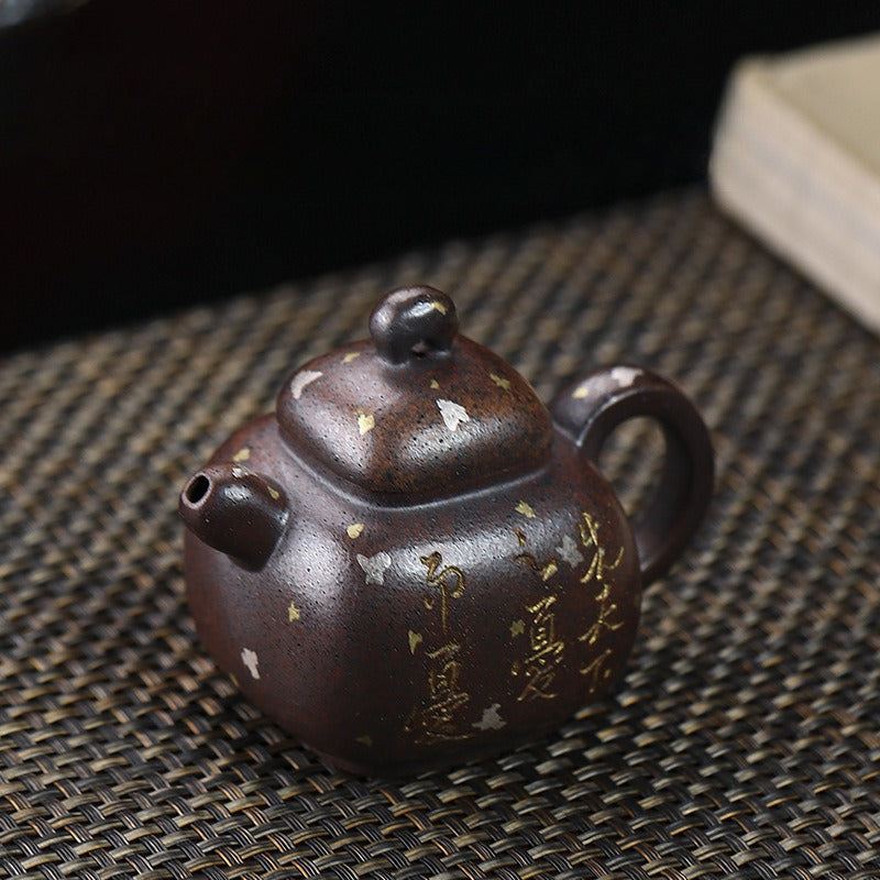 Full Handmade Yixing Zisha Teapot [Pao Zun Pot] (Firewood Fired Duan Ni - 130ml)