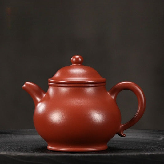 Full Handmade Yixing Zisha Teapot [Gao Pan Pot] (Dahongpao - 200ml)