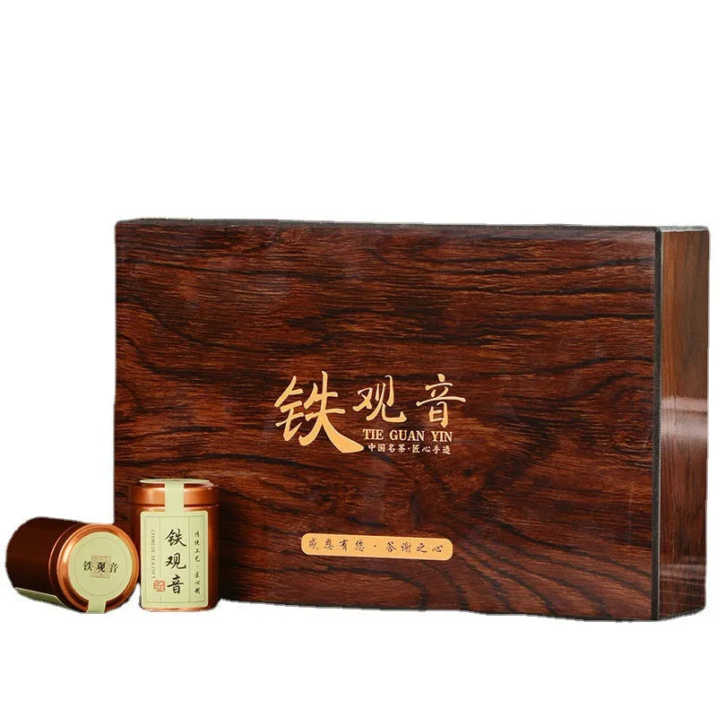 Fujian Anxi [Tie Guan Yin] Strong Flora Aroma Small Cannd Gift Box Set 240g - YIQIN TEA HOUSE | yiqinteahouse.com | gift, oolong tea, tea, tie guan yin, tin