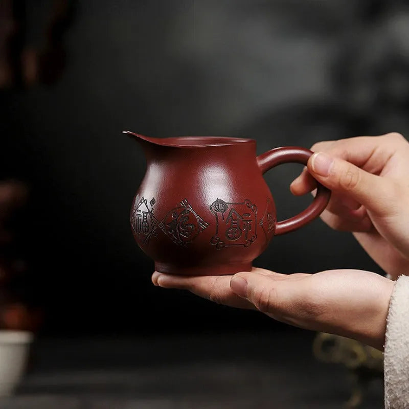 Full Handmade Yixing Zisha Master Tea Cup Fair Cup Set [Good Luck] - YIQIN TEA HOUSE | yiqinteahouse.com | fair cup, new arrival, tea cup, teaware