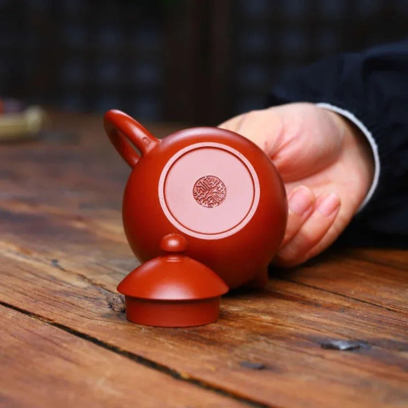 Teko Kecil Zisha Yixing Buatan Tangan Sepenuhnya [De Zhong / Xishi / Dragon Egg] (Dahongpao - 100/140/140ml)