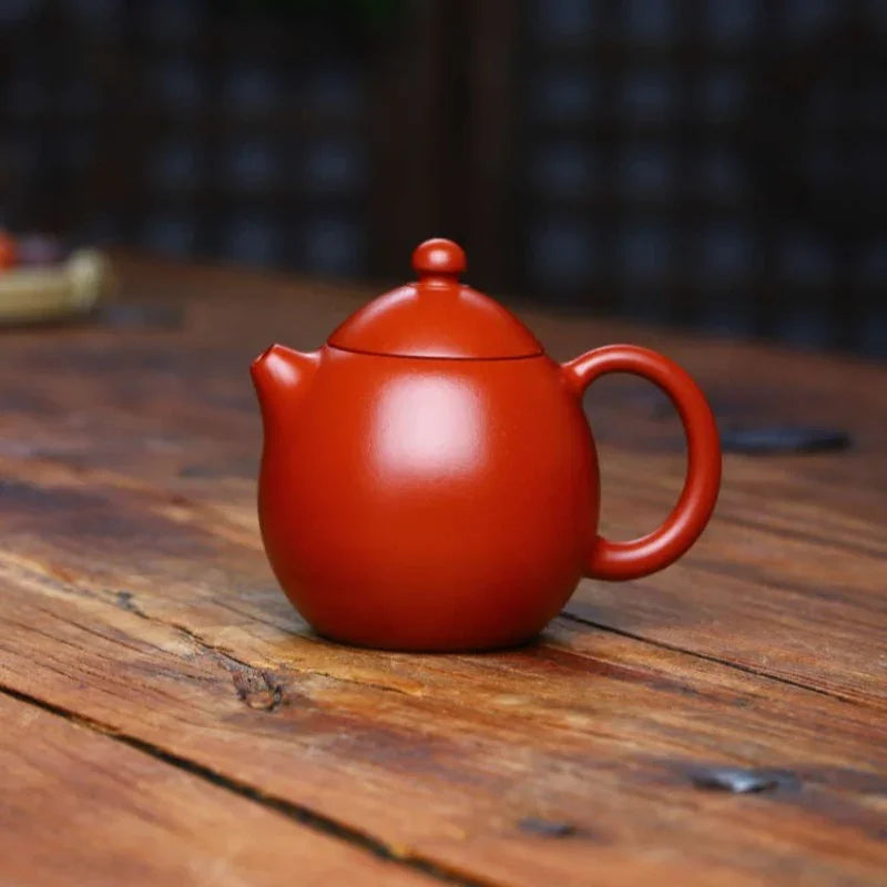 Teko Kecil Zisha Yixing Buatan Tangan Sepenuhnya [De Zhong / Xishi / Dragon Egg] (Dahongpao - 100/140/140ml)