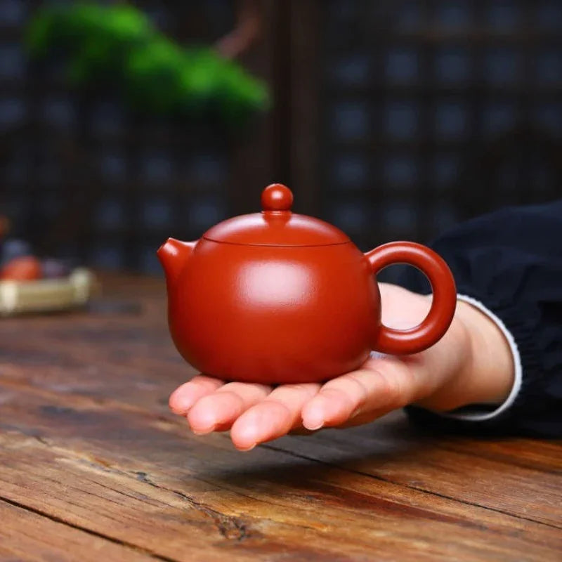 Teko Kecil Zisha Yixing Buatan Tangan Sepenuhnya [De Zhong / Xishi / Dragon Egg] (Dahongpao - 100/140/140ml)