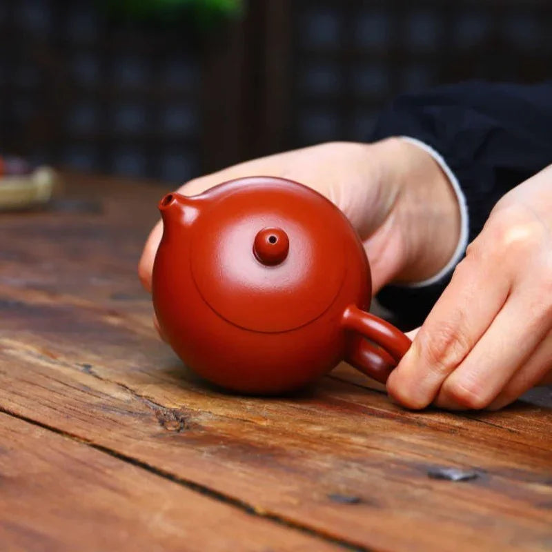 Teko Kecil Zisha Yixing Buatan Tangan Sepenuhnya [De Zhong / Xishi / Dragon Egg] (Dahongpao - 100/140/140ml)