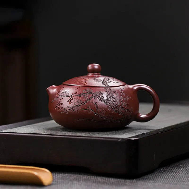 Full Handmade Yixing Zisha Teapot [An Xiang Xishi] (Long Xue Sha - 250ml) - YIQIN TEA HOUSE | yiqinteahouse.com | 200-300ml, full handmade zisha teapot, new arrival, teapot, teaware