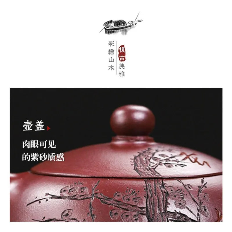 Full Handmade Yixing Zisha Teapot [An Xiang Xishi] (Long Xue Sha - 250ml) - YIQIN TEA HOUSE | yiqinteahouse.com | 200-300ml, full handmade zisha teapot, new arrival, teapot, teaware