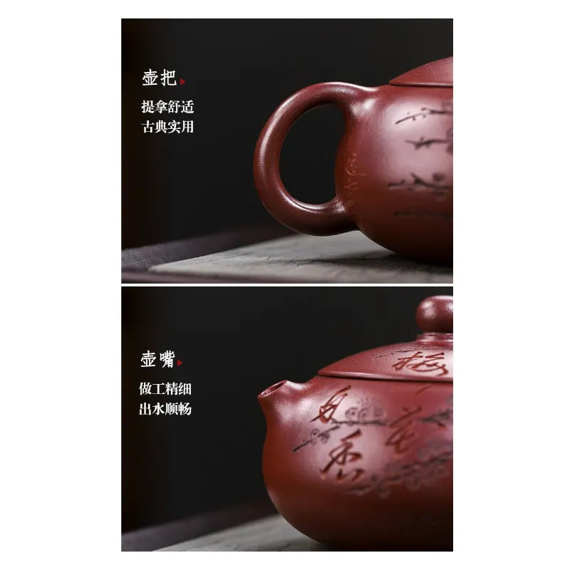 Full Handmade Yixing Zisha Teapot [An Xiang Xishi] (Long Xue Sha - 250ml) - YIQIN TEA HOUSE | yiqinteahouse.com | 200-300ml, full handmade zisha teapot, new arrival, teapot, teaware