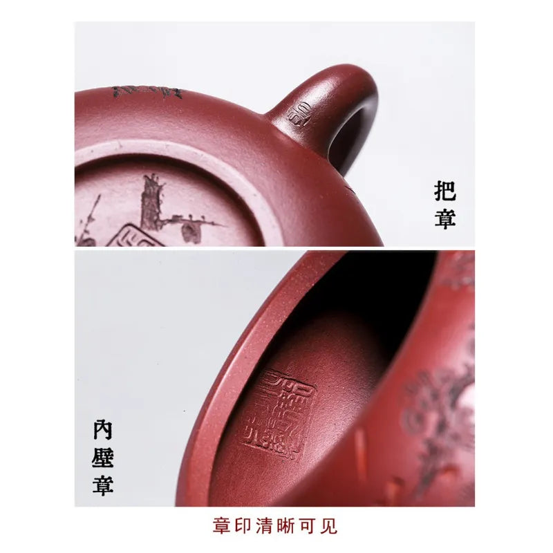 Full Handmade Yixing Zisha Teapot [An Xiang Xishi] (Long Xue Sha - 250ml) - YIQIN TEA HOUSE | yiqinteahouse.com | 200-300ml, full handmade zisha teapot, new arrival, teapot, teaware