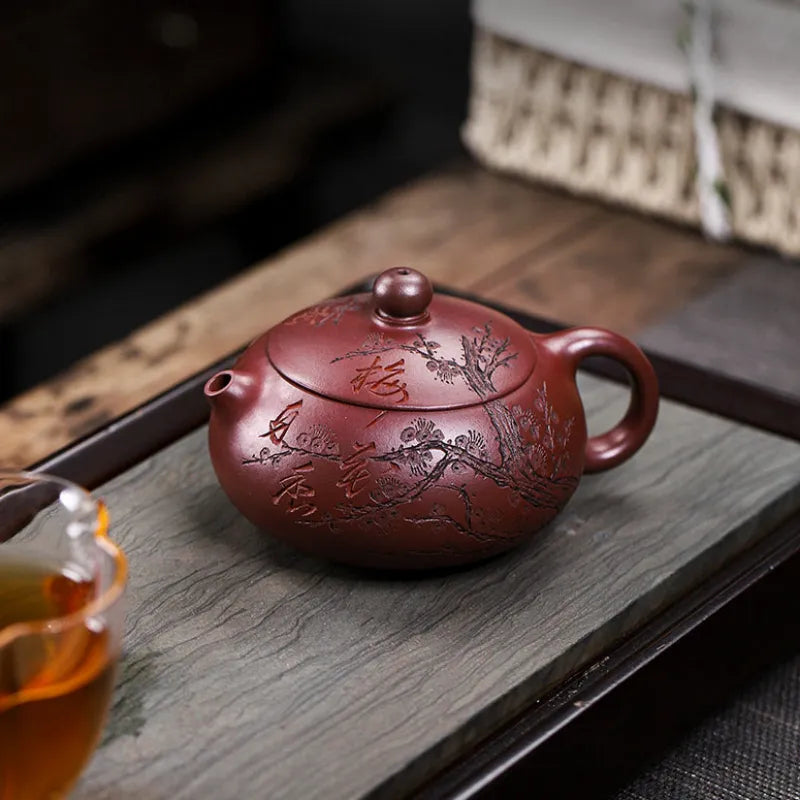 Full Handmade Yixing Zisha Teapot [An Xiang Xishi] (Long Xue Sha - 250ml) - YIQIN TEA HOUSE | yiqinteahouse.com | 200-300ml, full handmade zisha teapot, new arrival, teapot, teaware