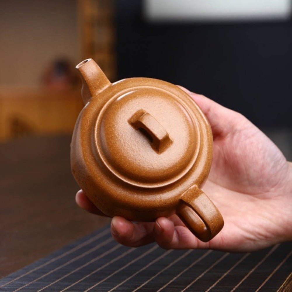 Full Handmade Yixing Zisha Teapot [Bafang Qiao Ding Pot] (Wucai Lao Duan Ni - 260ml) - YIQIN TEA HOUSE | yiqinteahouse.com | 200-300ml, full handmade zisha teapot, new arrival, teapot, teaware