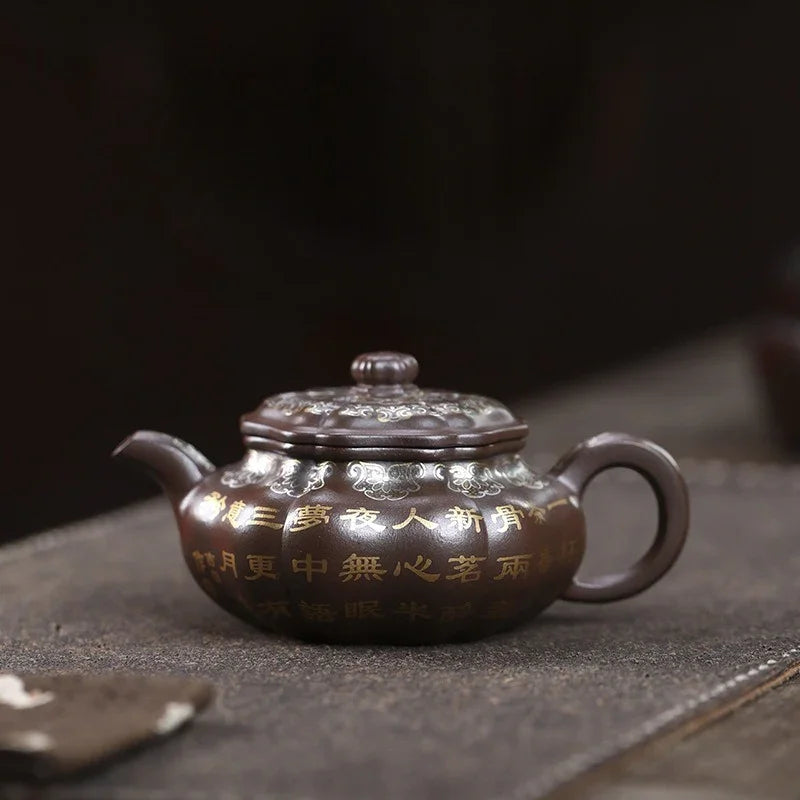 Teko Zisha Yixing Buatan Tangan Sepenuhnya [Bafang Ruyi] (Zi Ni - 190ml)