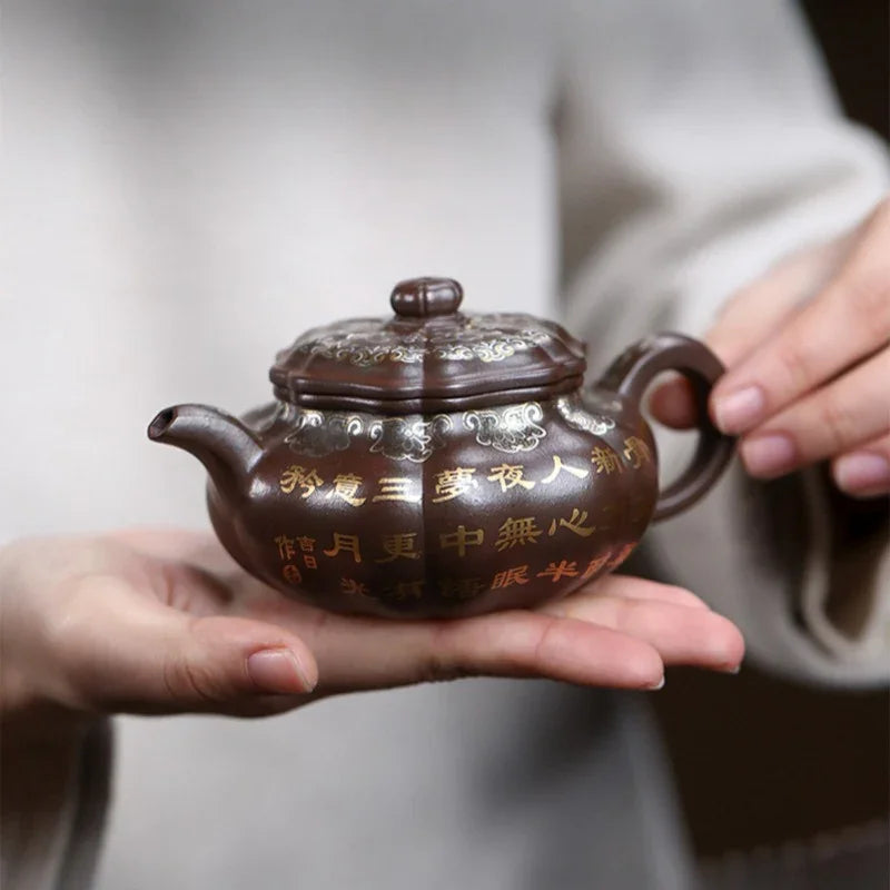 Teko Zisha Yixing Buatan Tangan Sepenuhnya [Bafang Ruyi] (Zi Ni - 190ml)