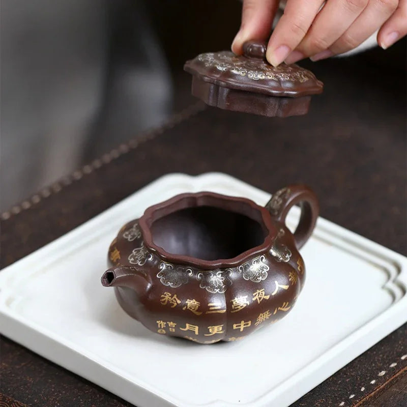 Teko Zisha Yixing Buatan Tangan Sepenuhnya [Bafang Ruyi] (Zi Ni - 190ml)