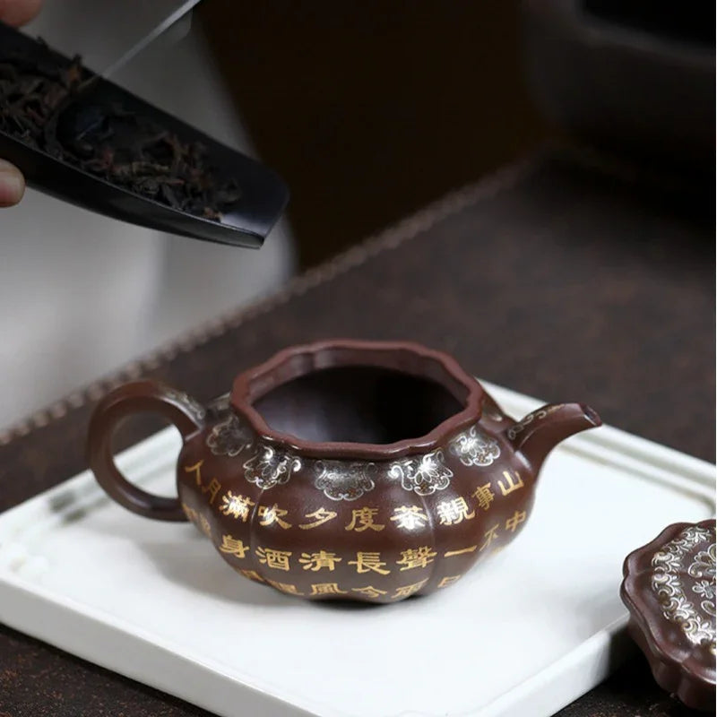 Teko Zisha Yixing Buatan Tangan Sepenuhnya [Bafang Ruyi] (Zi Ni - 190ml)